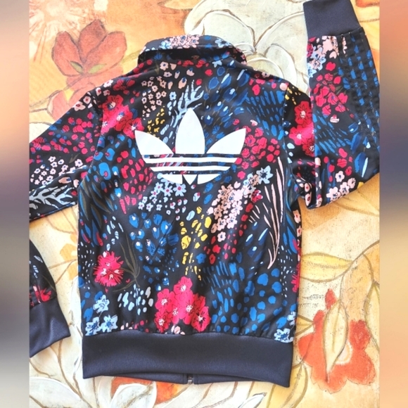 ADIDAS x Farm Rio 2016 Retired Coral Reef Floral Brazil HTF Track Jacket M NWOT - Picture 2 of 15